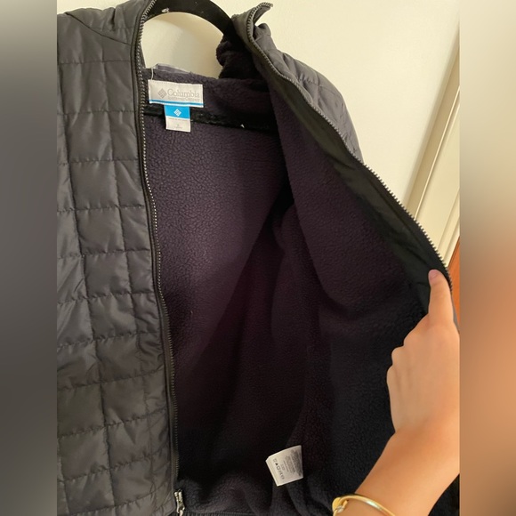 Columbia Boy’s Hooded Jacket in Black Size L (14-16) - Picture 4 of 8